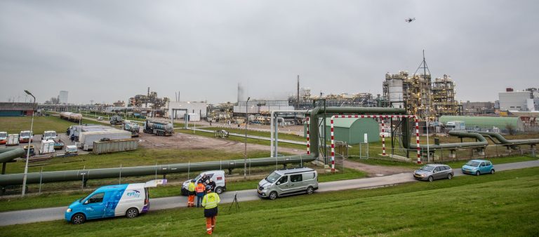 Unieke hightech drone inspectie stoomleiding Delfzijl