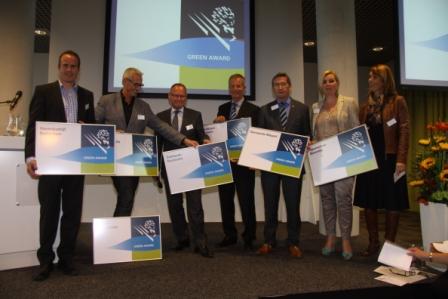 De borden voor de huidige Green Award havens