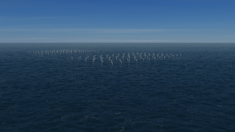 Overzicht van het windpark Gemini