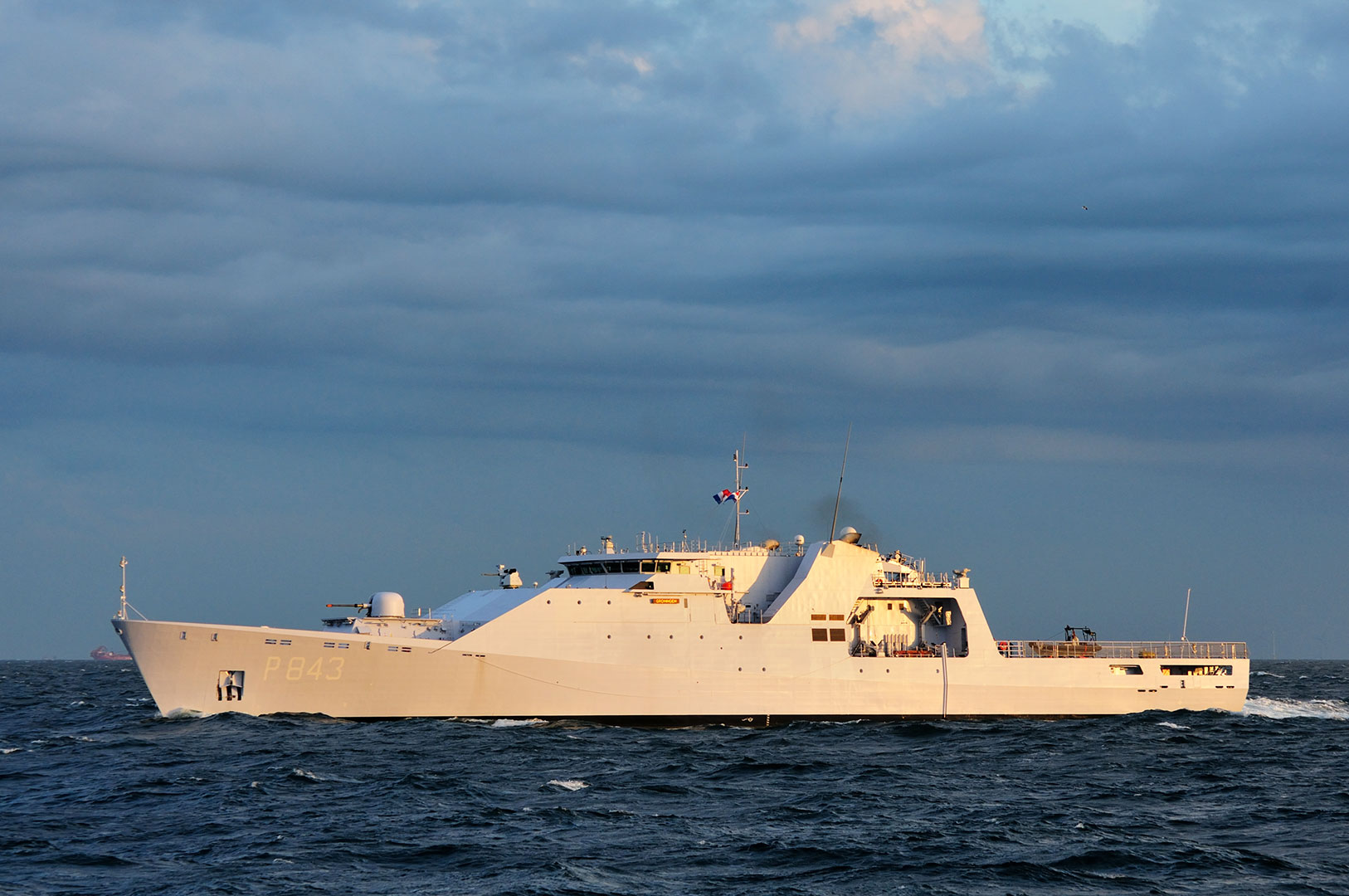 Het patrouilleschip 'de Groningen'