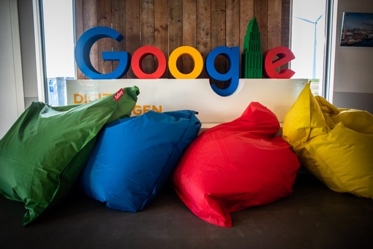 Furniture from ships’ waste adorns Google Eemshaven’s office