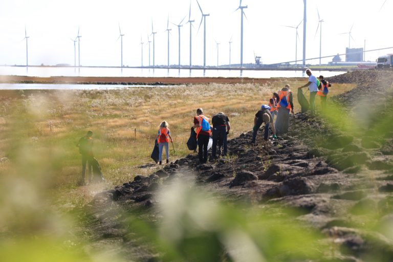Geslaagde opruimactie in Delfzijl tijdens World Cleanup Day