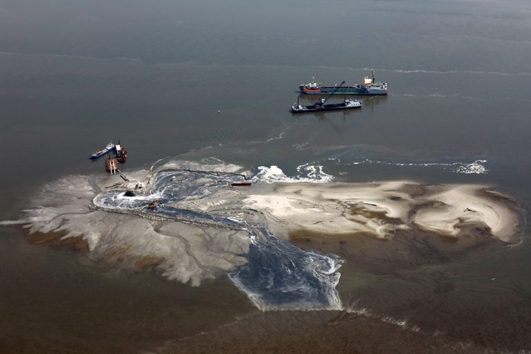 Nieuw eiland in de Eems-Dollard