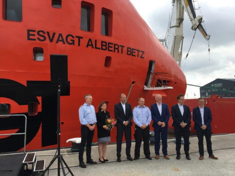 Eemshaven basishaven voor splinternieuw onderhoudsschip Deutsche Bucht