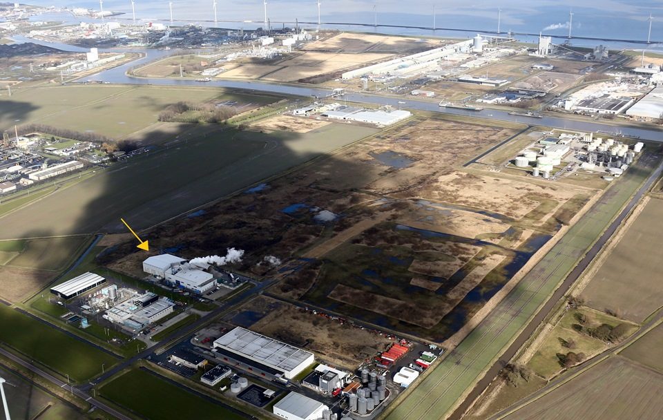 De locatie van Subcoal® Production FRM B.V. op het industriegebied iin Delfzijl