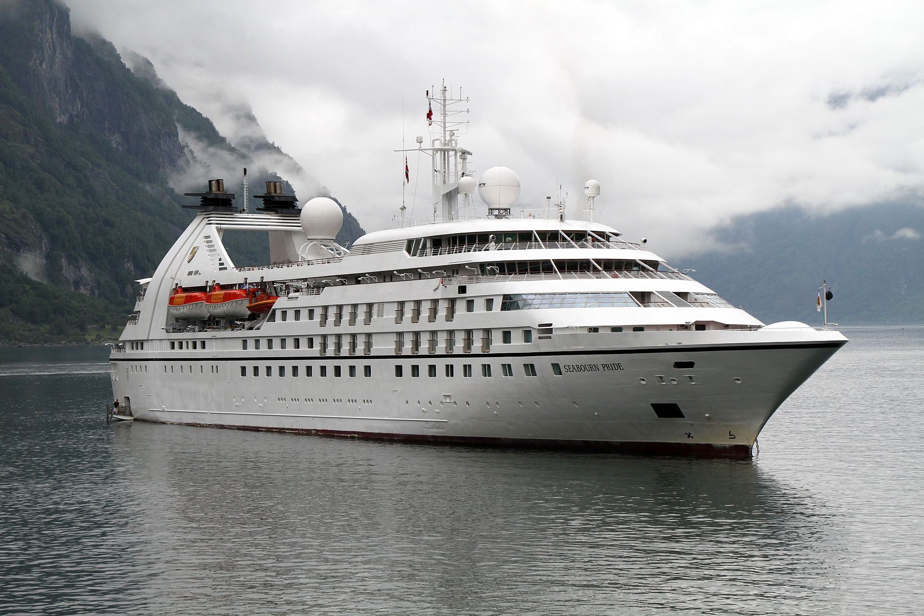 Het cruiseschip Seabourn Pride 