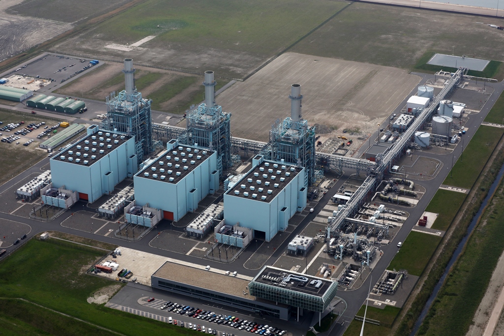 The Magnum power station in energy port Eemshaven