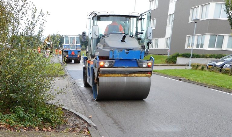 Asfalteringswerkzaamheden op Fivelpoort in volle gang